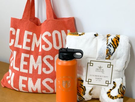 Tiger On the Go Bundle - Blanket, Tote, & Water Bottle For Discount