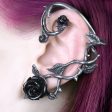 Black Rose Ear-Wrap by Alchemy Gothic Online