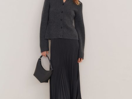 Pleated Skirt Slate Online now