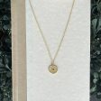 14k Horoscope Disc Necklace, SCORPIO For Sale