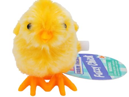 Farm Fresh Yellow Fuzzy Chick Wind Up For Discount