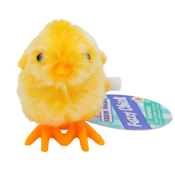 Farm Fresh Yellow Fuzzy Chick Wind Up For Discount