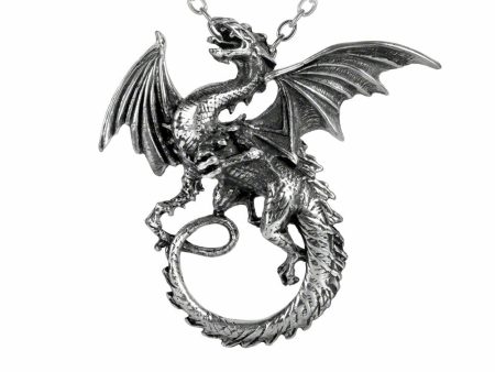 The Whitby Wyrm Pendant Necklace by Alchemy Gothic Online Sale