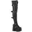 CAMEL-305 Buckle Thigh High Boots by Demonia Online Hot Sale