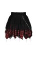 Widow Lace Plaid Skirt by Dark In Love on Sale