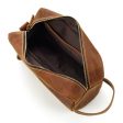 The Wanderer Toiletry Bag - Genuine Leather Toiletry Bag Brown Sale