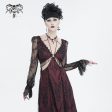 Crimson Calligraphy Lace Dress by Devil Fashion Hot on Sale