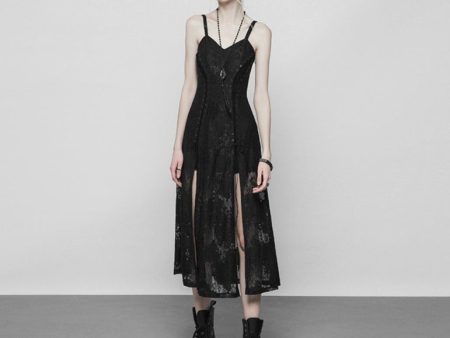 Dark Vintage Split Dress by Punk Rave Online