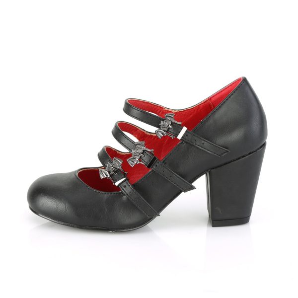 VIVIKA-38 Triple Bat Mary Jane Heels by Demonia on Sale