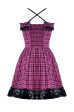 Bratty Pink Plaid Dress by Dark In Love Online