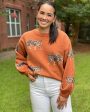 Tiger Walk Sweater - Rust Hot on Sale