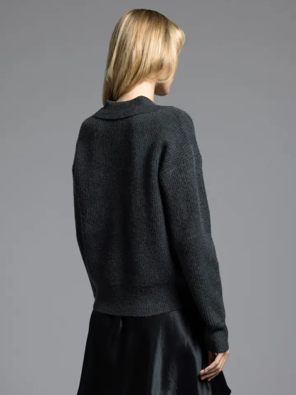 Rae Notched Collar Sweater Supply