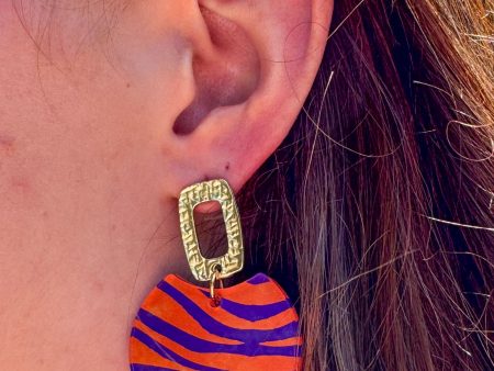 Tiger Stripe Earrings on Sale