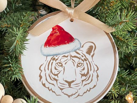 Festive Tiger Ornament For Discount