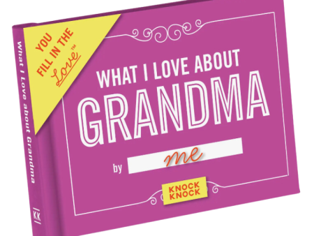 Fill In The Love Book-What I Love About Grandma Online Sale