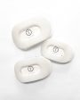 Teleties Large Flat Round Clip - Coconut White For Sale