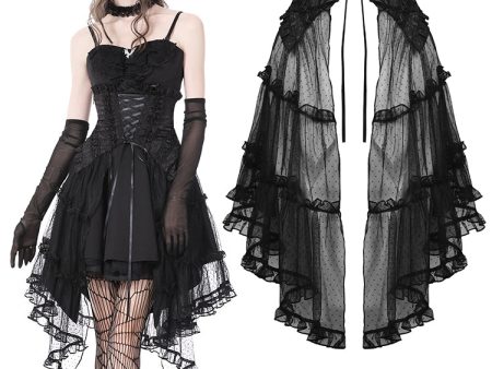 Corvina Gothic Corset Mesh Skirt by Dark In Love Fashion