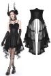 Corvina Gothic Corset Mesh Skirt by Dark In Love Fashion