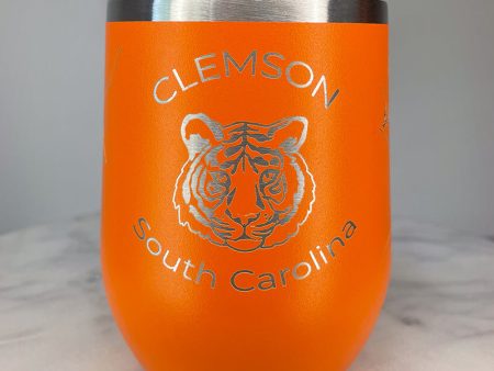 Clemson Map Insulated Wine Tumbler Supply