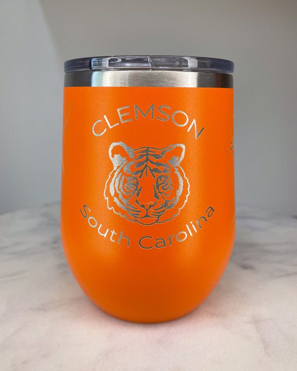 Clemson Map Insulated Wine Tumbler Supply