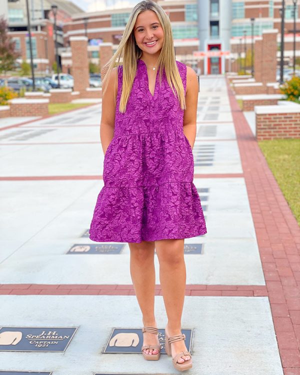 Chloe Dress - Purple Online