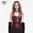 Alana Red Patent Leather Gothic Corset by Devil Fashion Supply