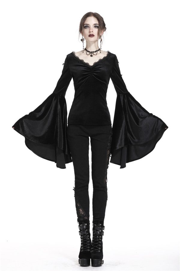 Vicarious Bell Sleeve Top by Dark In Love Online Hot Sale