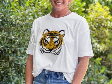 Two-Way Sequin Tiger Tee Supply