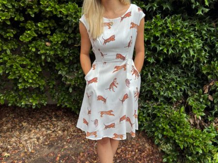 Tiger All Over Dress For Cheap