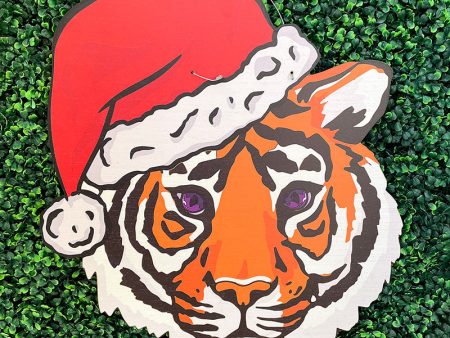 Santa Tiger Door Hanger - Medium Discount