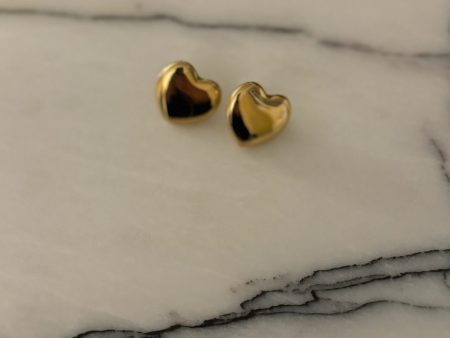 Gold Heart Earrings Supply