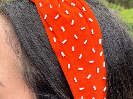 Clemson Confetti Bead Headband on Sale