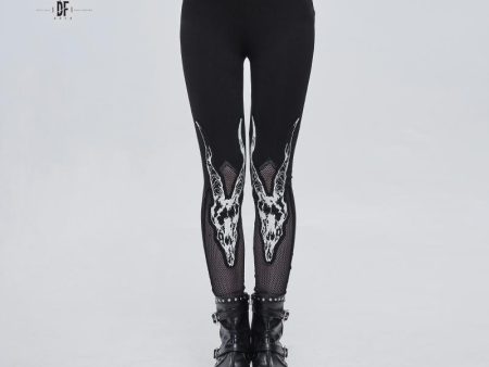 Twisted Horns Leggings by Devil Fashion For Sale