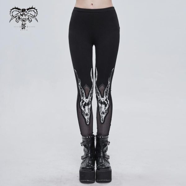 Twisted Horns Leggings by Devil Fashion For Sale