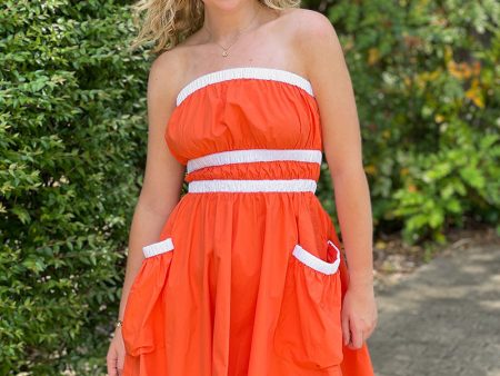 Tiger Walk Strapless Dress Online Hot Sale