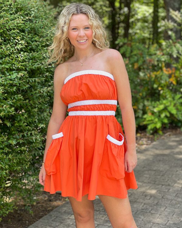 Tiger Walk Strapless Dress Online Hot Sale