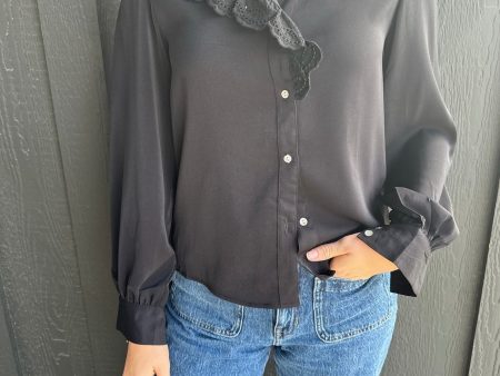 Jardin Blouse, Black Fashion