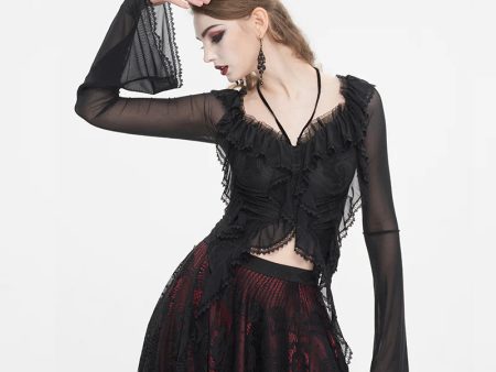 Bianca Gothic Mesh Top by Eva Lady Fashion