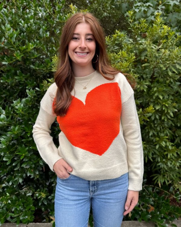 Clemson Love Sweater - Cream Online