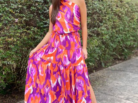 Clemson Spirit Tiered Maxi Skirt Online