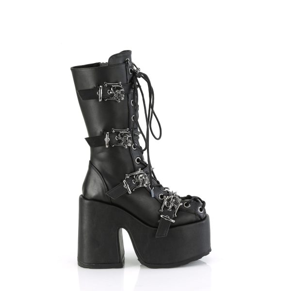 CAMEL-115 Skull Platform Boots by Demonia For Sale