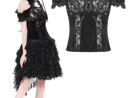 Unveiled Gothic Lace Top by Dark In Love Online