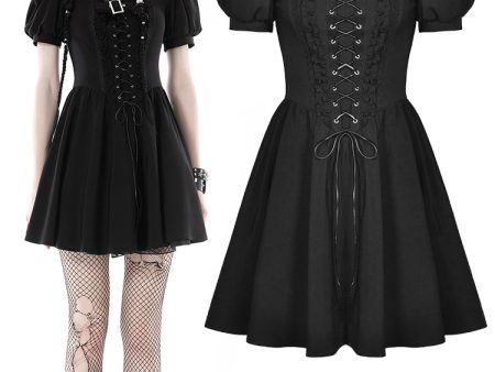 Dauphine Gothic Lace Up Dress by Dark In Love Hot on Sale