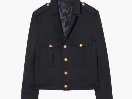 Lourdes Cropped Military Blazer For Cheap