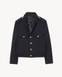 Lourdes Cropped Military Blazer For Cheap