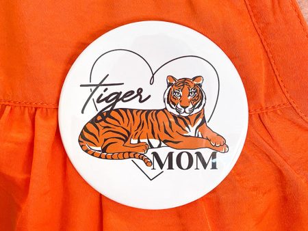 Tiger Mom Game Day Button on Sale