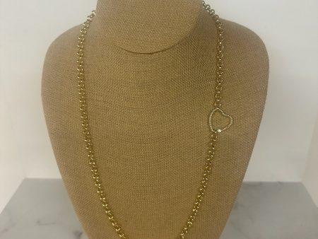 Long Heart Clasp Necklace Online Hot Sale