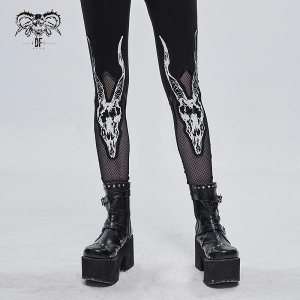 Twisted Horns Leggings by Devil Fashion For Sale