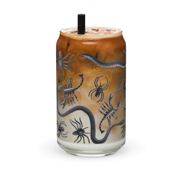 Cute Creepy Crawlies Glass Can Cup by The Dark Side of Fashion Online