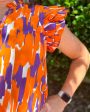 Abby Tailgate Time Dress - Purple and Orange Supply